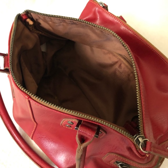 Matt & Nat red satchel bag purse handbag - Picture 5 of 7